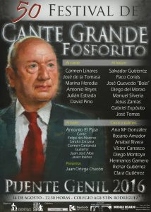Cartel 50 Aniversario Festival Cante Grande Fosforito